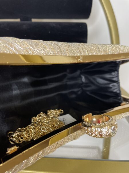 Evening gold clutch