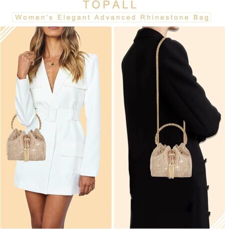 Glitter evening hand bag